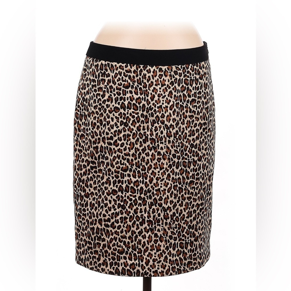 Nine West Tan leopard print Knee-Length Pencil Skirt suit separates